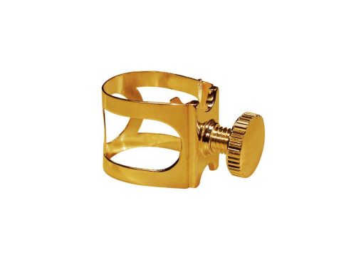 SELG-SGD Stewart Ellis  ligature for soprano saxophone, metal, for metal mouthpiece, goldplated