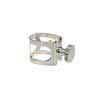 SELG-SSV Stewart Ellis  ligature for soprano saxophone, metal, for metal mouthpiece, silverplated