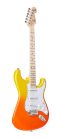 SEM1/BF SX Modern Series ST style electric guitar with gigbag, burning fire