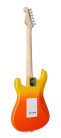 SEM1/BF SX Modern Series ST style electric guitar with gigbag, burning fire