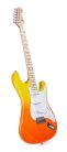 SEM1/BF SX Modern Series ST style electric guitar with gigbag, burning fire