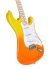 SEM1/BF SX Modern Series ST style electric guitar with gigbag, burning fire