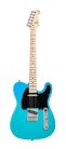 SEM2/BG SX Modern Series TE style electric guitar with gigbag, blue glow