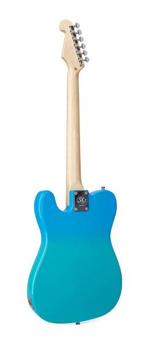 SEM2/BG SX Modern Series TE style electric guitar with gigbag, blue glow
