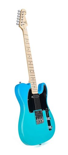 SEM2/BG SX Modern Series TE style electric guitar with gigbag, blue glow