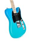 SEM2/BG SX Modern Series TE style electric guitar with gigbag, blue glow