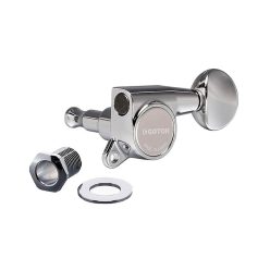   SG-381-05-C Gotoh  machine heads for guitar, 3x left+3x right, ratio 1:16, chrome oval button, chrome