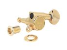 SG-381-05-G Gotoh  machine heads for guitar, 3x left+3x right, ratio 1:16, gold oval button, gold