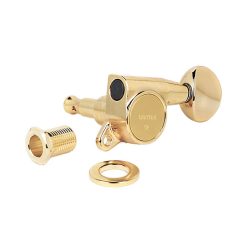   SG-381-05-G Gotoh  machine heads for guitar, 3x left+3x right, ratio 1:16, gold oval button, gold