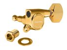 SG-381-07-G Gotoh  machine heads for guitar, 3x left+3x right, ratio 1:16, mini 07-style button, gold