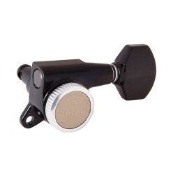   SG38107MT6LB Gotoh  machine heads for guitar, 6L, ratio 1:16, magnum lock traditional, mini 07-style button, black