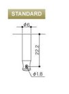 SGS-510-C Gotoh  machine heads for guitar, 3xL+3xR, ratio 1:15, height adjustable post, magnum lock, chrome button