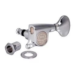   SGS-510 Z-C Gotoh  machine heads for guitar, 3xL+3xR, ratio 1:18, chrome button, chrome