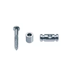   SH-10-C Boston  string retainer, cilinder model, height 9.0mm, with spacer and screw, chrome