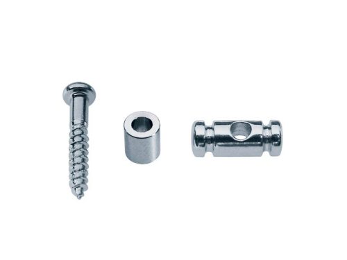 SH-10-C Boston  string retainer, cilinder model, height 9.0mm, with spacer and screw, chrome