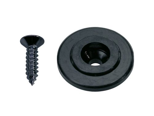 SH-15-B Boston  string retainer for bass guitar, button model, with screw, 19mm, height 7mm, black