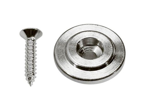 SH-15-C Boston  string retainer for bass guitar, button model, with screw, 19mm, height 7mm, chrome