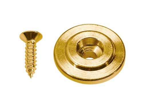 SH-15-G Boston  string retainer for bass guitar, button model, with screw, 19mm, height 7mm, gold