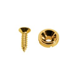   SH-3-G Boston  string retainer, button model, with screw, diameter 10mm, height 5mm, gold
