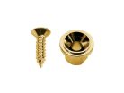 SH-5-G Boston  string retainer, button model, with screw, diameter 10mm, height 7mm, gold