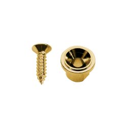   SH-5-G Boston  string retainer, button model, with screw, diameter 10mm, height 7mm, gold