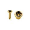 SH-5-G Boston  string retainer, button model, with screw, diameter 10mm, height 7mm, gold