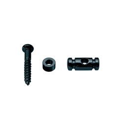   SH-8-B Boston  string retainer, cilinder model, height 6.5mm, with spacer and screw, black
