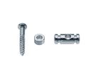 SH-8-C Boston  string retainer, cilinder model, height 6.5mm, with spacer and screw, chrome