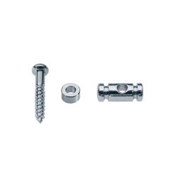   SH-8-C Boston  string retainer, cilinder model, height 6.5mm, with spacer and screw, chrome