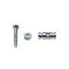 SH-8-C Boston  string retainer, cilinder model, height 6.5mm, with spacer and screw, chrome