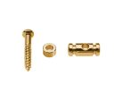 SH-8-G Boston  string retainer, cilinder model, height 6.5mm, with spacer and screw, gold