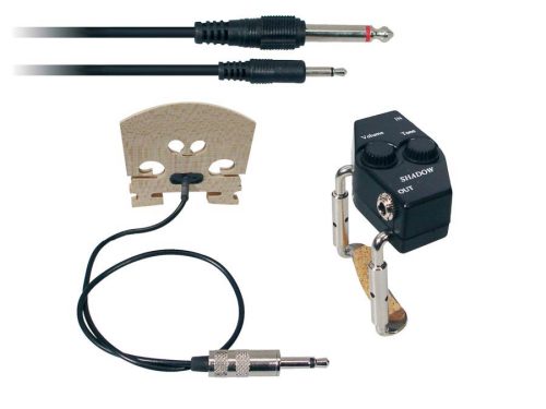 SH-940 Shadow  violin pick-up system, bridge with built in piezo, V&T controls on rib clamp (detachable)