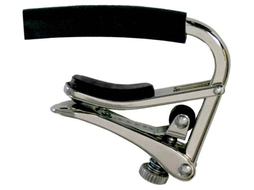 SHC-C4 Shubb Standard Series capo for 7.5" radius fretboard, polished nickel