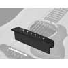 SHP-130-EPJ Boston  soundhole pickup, single coil with adjustable poles and endpin jack