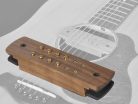 SHP-230-EPJ Boston  soundhole pickup, humbucker with adjustable poles and endpin jack, with solid walnut cover