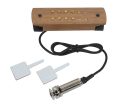 SHP-230-EPJ Boston  soundhole pickup, humbucker with adjustable poles and endpin jack, with solid walnut cover