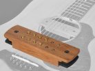 SHP-250-EPJ Boston  soundhole pickup, humbucker with adjustable poles and endpin jack, with solid bubinga cover