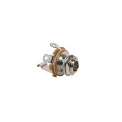   SJ-2 Boston  chassis connector jack, 6,3mm, 2-pole, M9,chrome