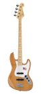 SJB/ALD/NA SX  J-style electric bass guitar, American alder, natural