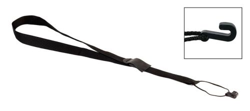 SK-40-BK Boston  classic guitar strap with soundhole hook, black, 40 mm. wide