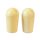 SK0040028 Allparts  switch tip, screw-on for USA toggle switches, cream, 2pcs