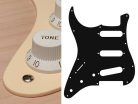 SL-113-C Boston  pickguard, Stallion, standard, SSS, 3 pot holes, 3-5 switch, lefthanded, 1 ply, cream