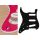 SL-213-PP Boston  pickguard, Stallion, standard, SSS, 3 pot holes, 3-5 switch, lefthanded, 2 ply, pearl pink