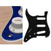 SL-213-SBU Boston  pickguard, Stallion, standard, SSS, 3 pot holes, 3-5 switch, lefthanded, 2 ply, sparkling blue