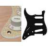 SL-213-SGD Boston  pickguard, Stallion, standard, SSS, 3 pot holes, 3-5 switch, lefthanded, 2 ply, sparkling gold