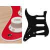 SL-213-SRD Boston  pickguard, Stallion, standard, SSS, 3 pot holes, 3-5 switch, lefthanded, 2 ply, sparkling red