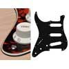 SL-313-MO Boston  pickguard, Stallion, standard, SSS, 3 pot holes, 3-5 switch, lefthanded, 3 ply, marble orange