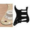 SL-313-PC Boston  pickguard, Stallion, standard, SSS, 3 pot holes, 3-5 switch, lefthanded, 3 ply, pearl cream