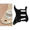 SL-313-PC Boston  pickguard, Stallion, standard, SSS, 3 pot holes, 3-5 switch, lefthanded, 3 ply, pearl cream