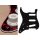 SL-313-RR Boston  pickguard, Stallion, standard, SSS, 3 pot holes, 3-5 switch, lefthanded, 3 ply, tiger red